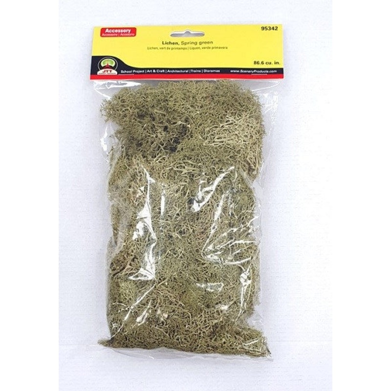 JTT Scenery 95342 Lichen Spring Green – Bagged