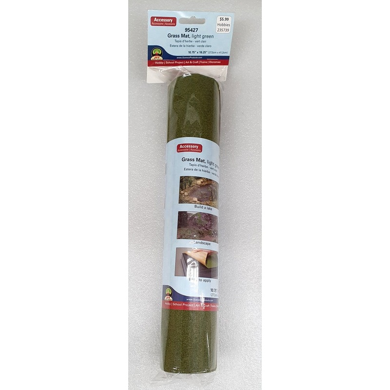 JTT Scenery 95427 Grass Mat – Light Green (273x412mm)