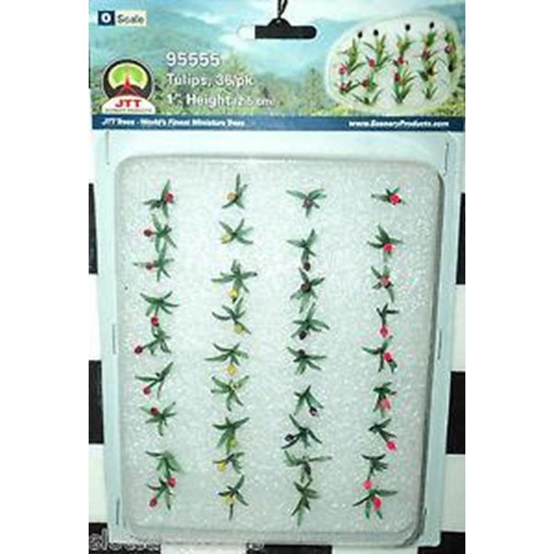 JTT Scenery 95555 19mm Tulips (36)