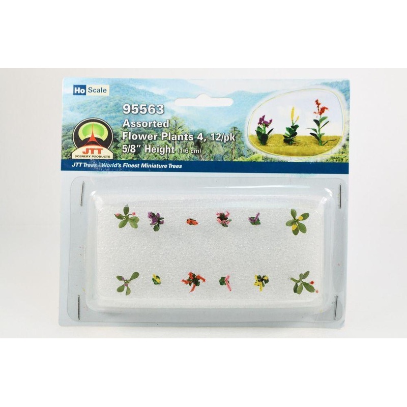 JTT Scenery 95563 1/100 Asst. Flower Plants 4 (12)