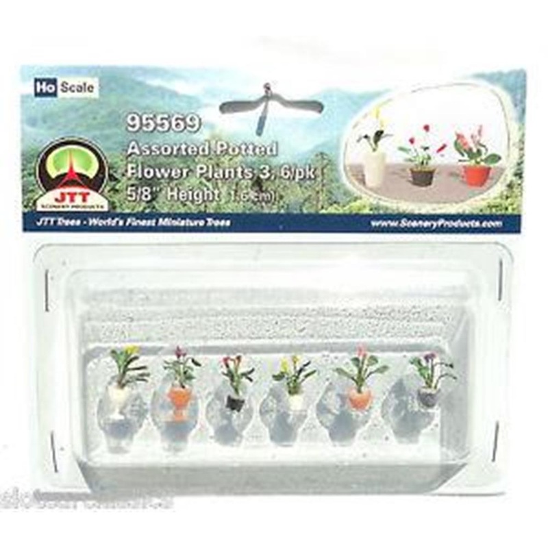 JTT Scenery 95569 1/100 Asst. P/Flower Plants 3 (6)