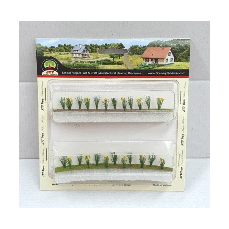 JTT Scenery 95683 Daffodils and Snow Drops (HO Scale) – 24pk