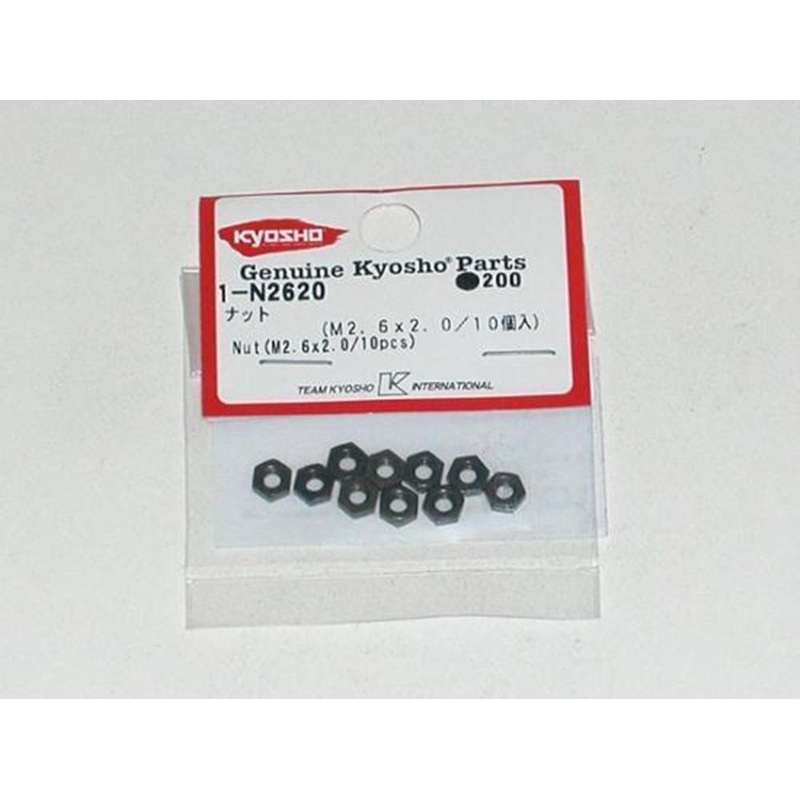 Kyosho 1-N2620 Nut (M2.6×2.0)(10)Repl 1171
