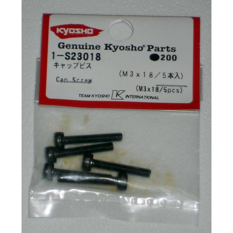 Kyosho 1-S23018 Cap Screw(M3x18/5pcs) Rep.1127