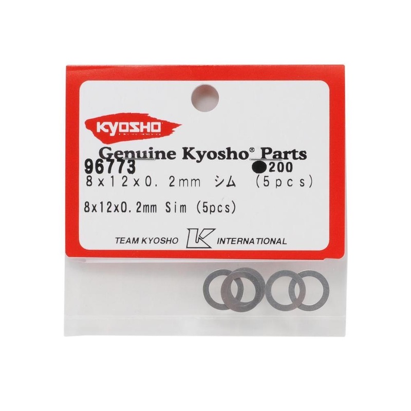 Kyosho 96773 8x12x0.2 Shims Repl.BS053