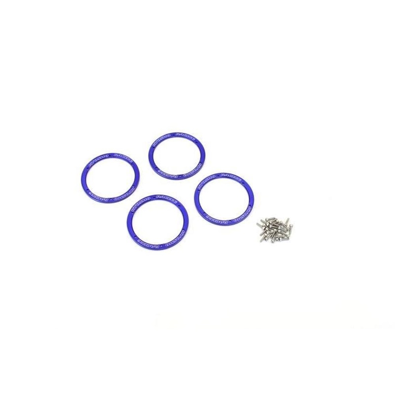 Kyosho EZW003BL Aluminium Wheel Covers. Blue
