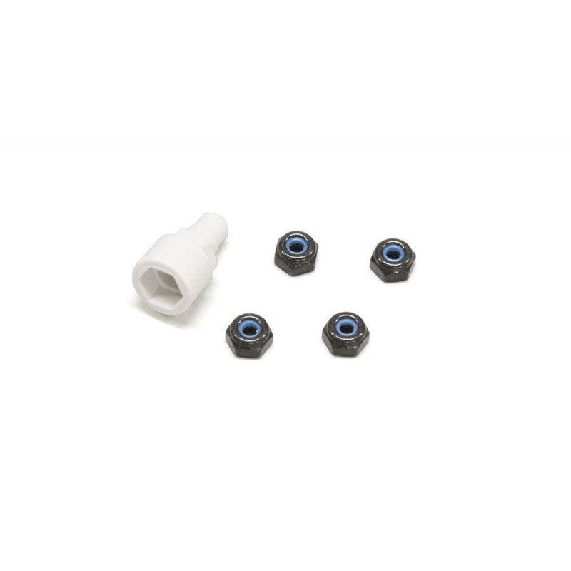 Kyosho MZW013BK MINI-Z Colour Nylon Nut Black