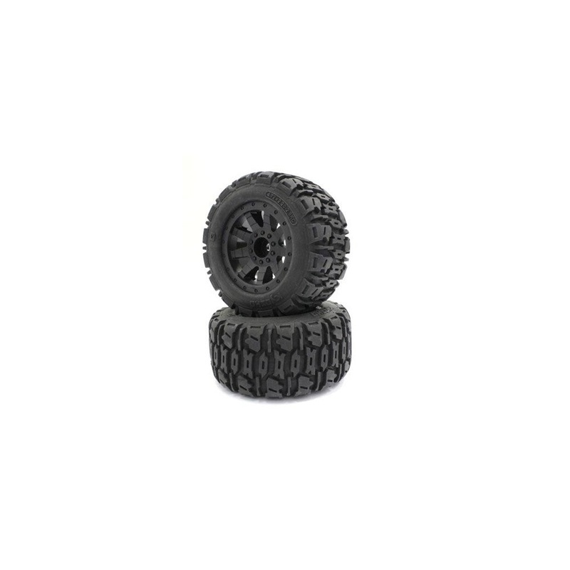 Kyosho NTTH001BK Nitro Tracker Rims & Tyres (2)