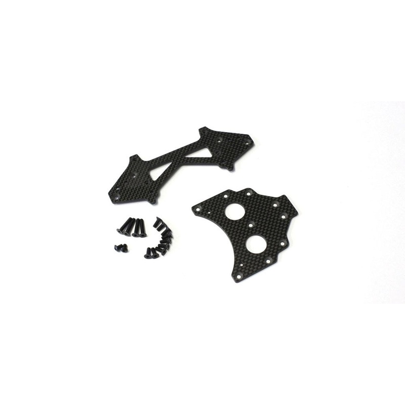 Kyosho SCW022 Tmhwk Crbn Long W/B Plates