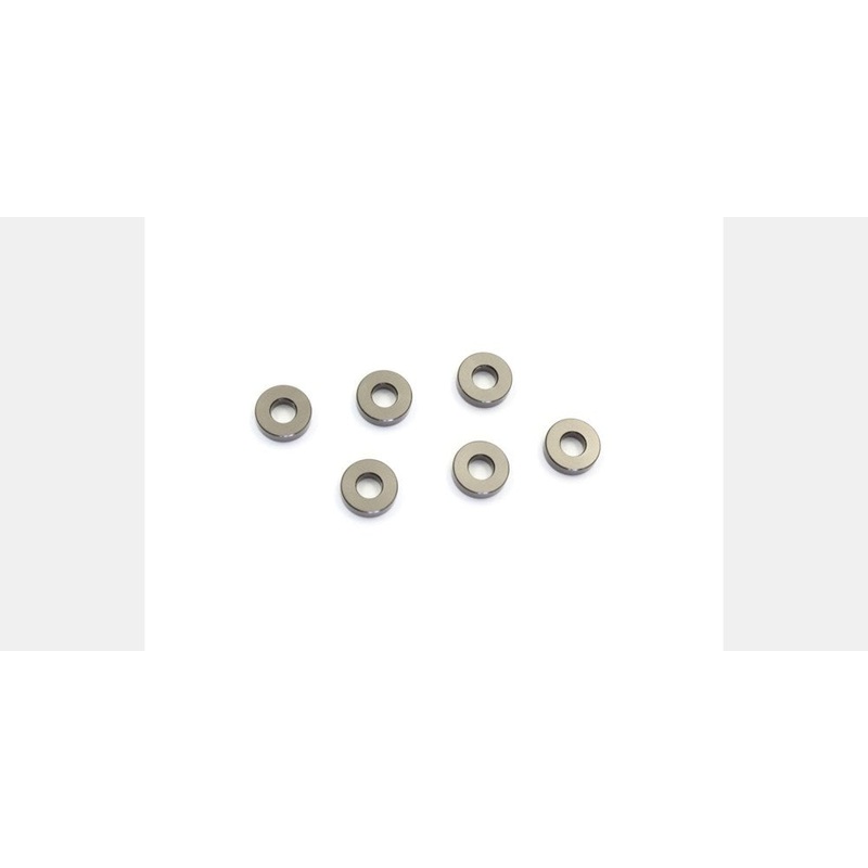 Kyosho W0144GM Alum. Collar 2mm Gunmetal (6)