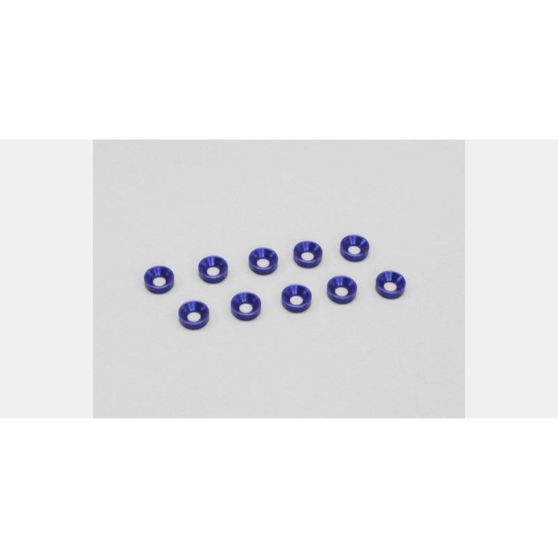 Kyosho W0146 M3 Flat Head Washer Blue (10)