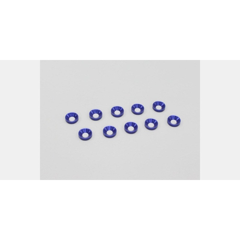 Kyosho W0147 M4 Flat Head Washer Blue (10)