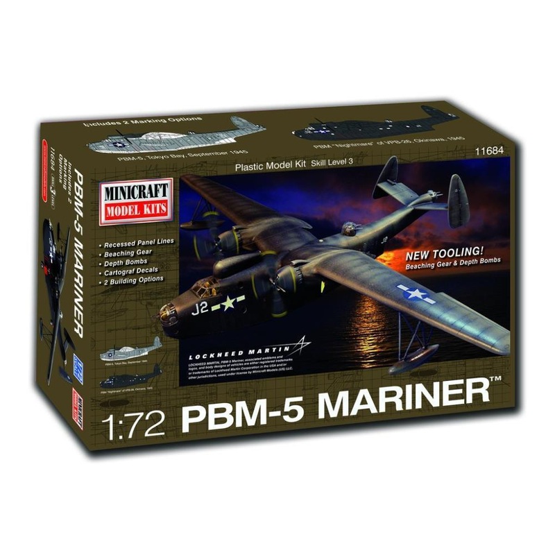 Minicraft Model Kits 11684 1/72 Martin PBM-5 Mariner USN (New Tooling)