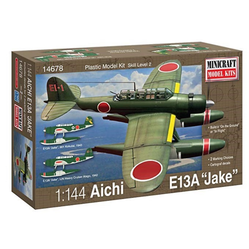 Minicraft Model Kits 14678 1/144 Aichi Jake Imperial Japanese Navy (2 Decal Options)