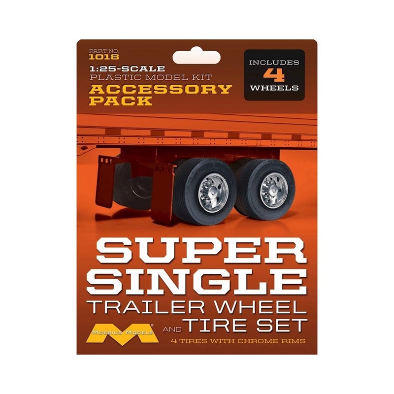 Moebius Models 1018 1/25 SuperSingle Trailer W&T(4