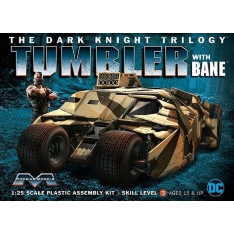 Moebius Models 967 1/25 Batman Dark Knight Tumbler with Bane Figure