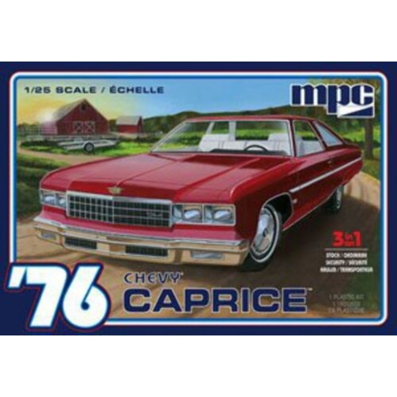MPC 0963 1/25 ’76 Chevy Caprice w/Trailer