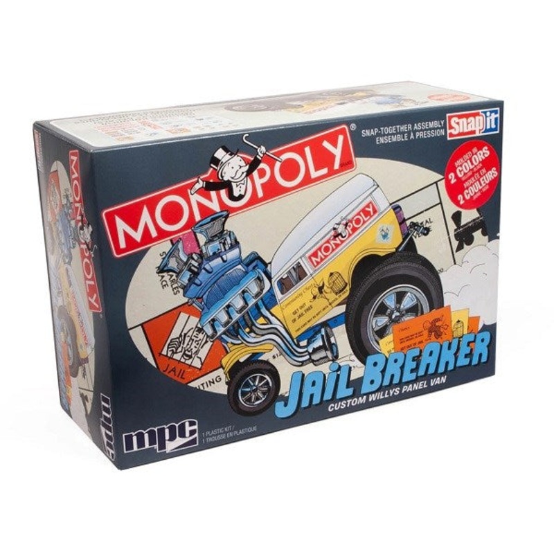 MPC 946 Jail Breaker Custom Willys Panel Van – Monopoly (Snap Kit)