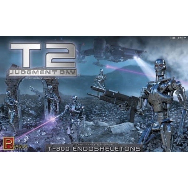 Pegasus Hobbies 9017 1/32 Terminator 2: Judgment Day – T-800 Endoskeletons