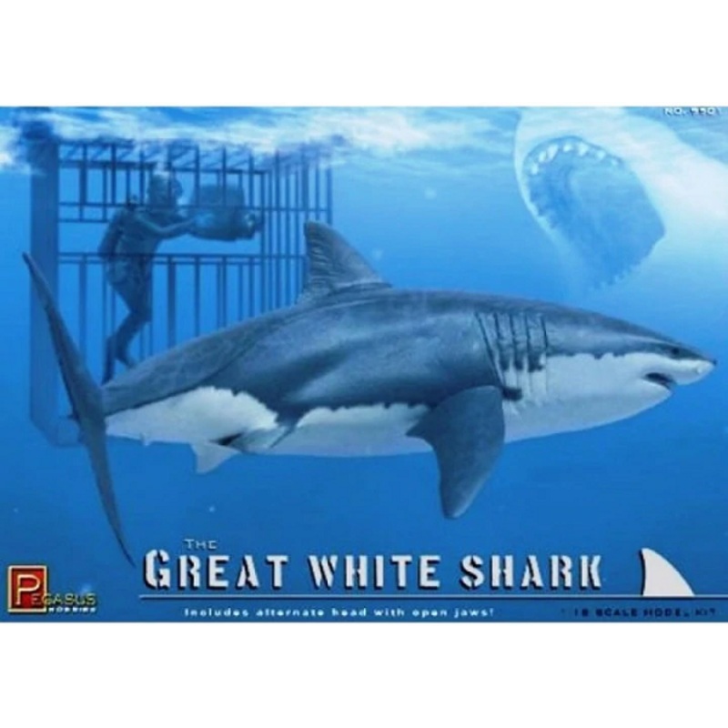 Pegasus Hobbies 9501 1/24 The Great White Shark w/Cage and Diver