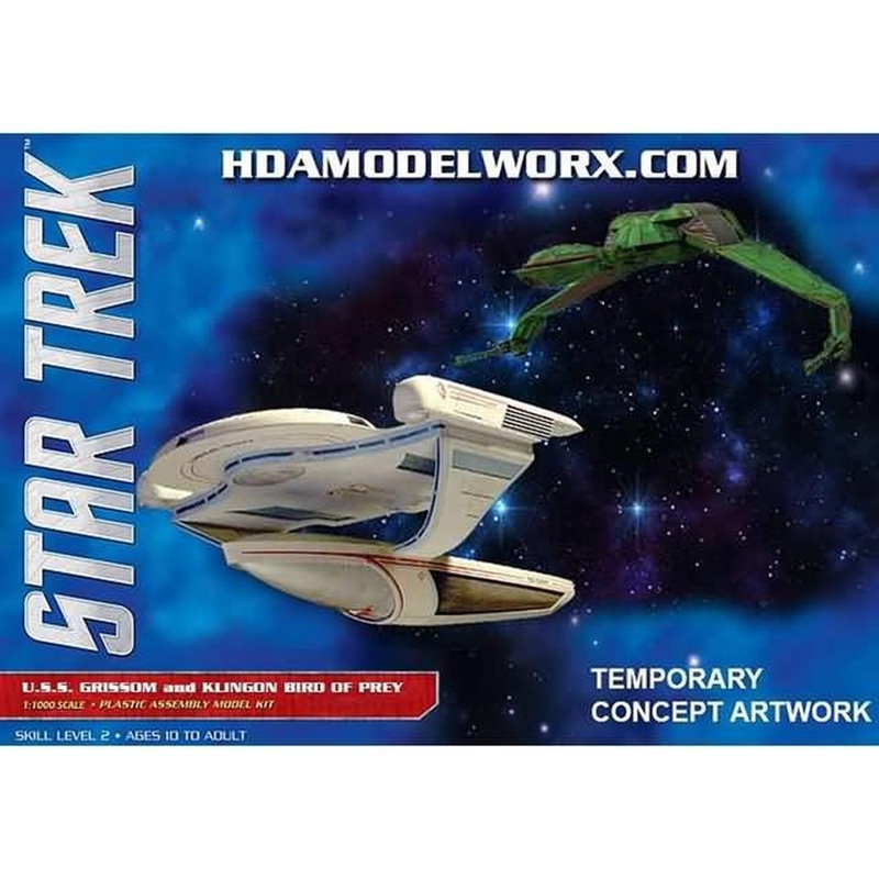 Polar Lights 957  1/1000 Star Trek USS Grissom & Kilngon Bird of Prey (2 Pack)