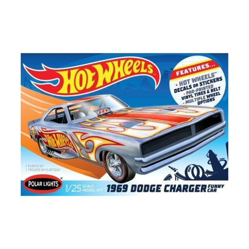 Polar Lights 988 1/25 1969 Dodge Charger Funny Car – Hot Wheels