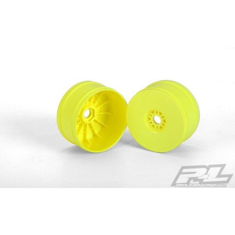 Pro-Line PRO270202 1/8 Velocity V2 Buggy Wheel Fr & R Yellow (4)