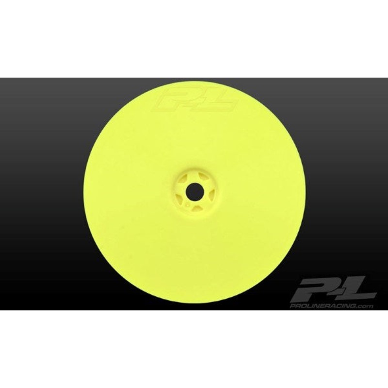 Pro-Line PRO276702 Velocity 2.2 4WD Front Yellow Wheel (2) :XB4