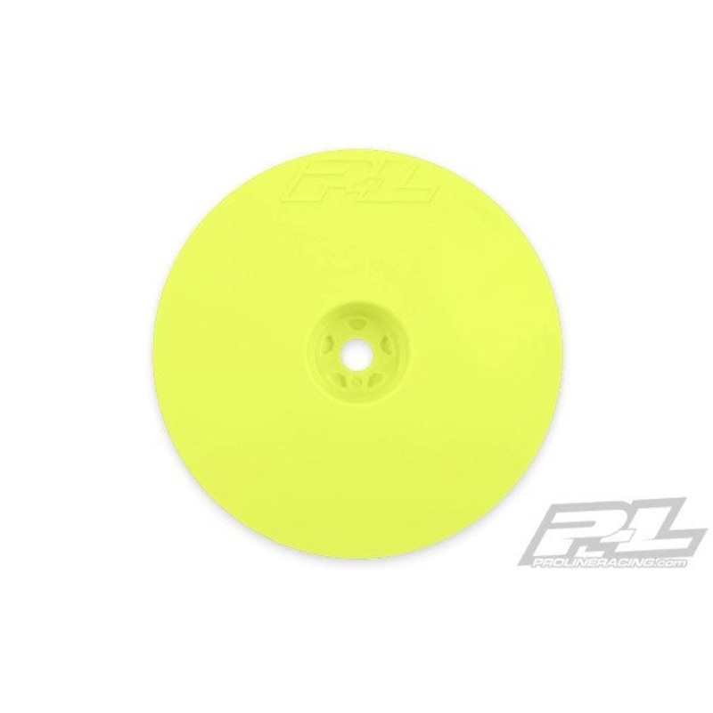 Pro-Line PRO277802 Velocity Narrow 2.2 Hex Carpet Front Yellow Whls SRP