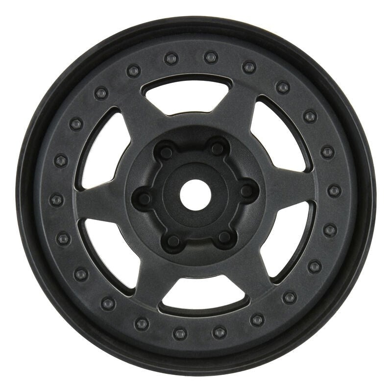 Proline PRO280903 1/10 Holcomb F/R 1.9 Crawler Bead-Lock Wheels (2) Black