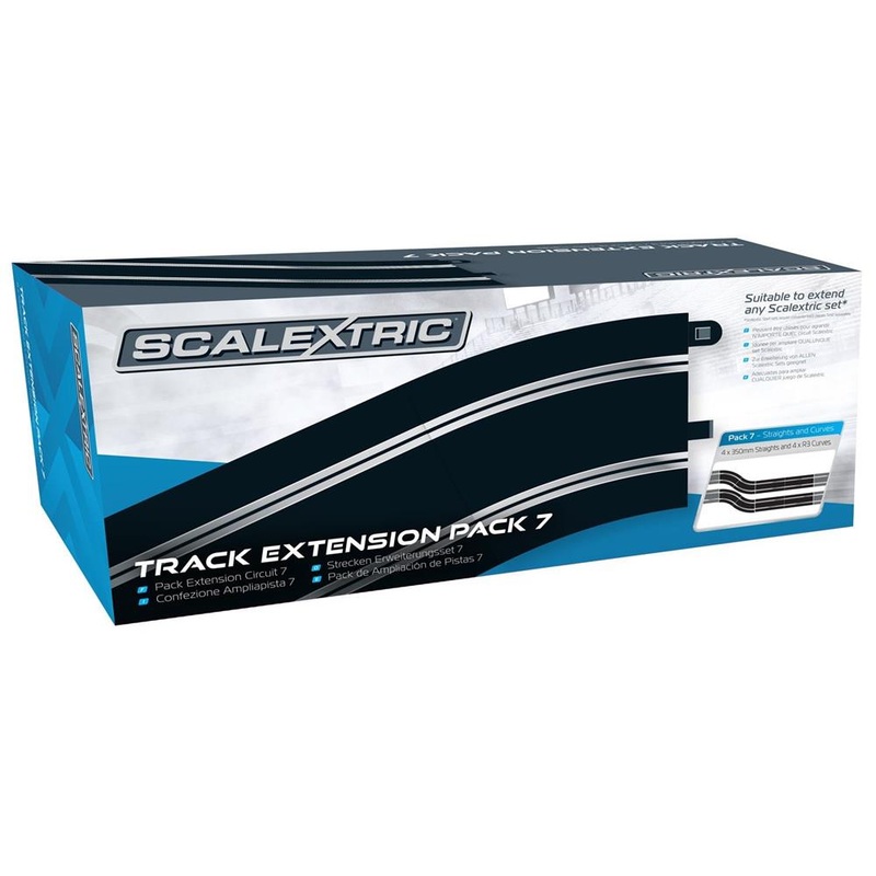 Scalextric C8556 Track. Pk 7 Strghtx4 R3 Crx4