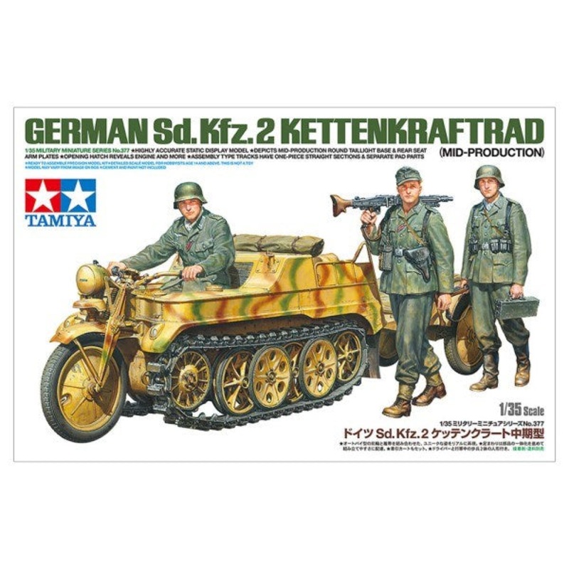 Tamiya 35377 1/35 German Sd.Kfz.2 Kettenkraftrad (Mid-Production)