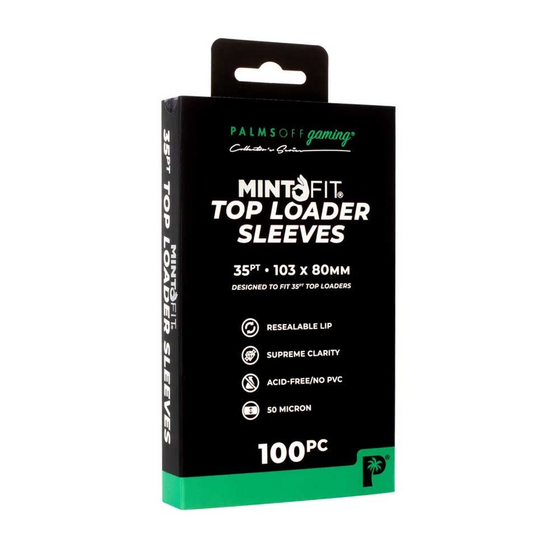Palms Off MF-TL-35PT Mint-Fit Top Loader Sleeves 35pt -100pc
