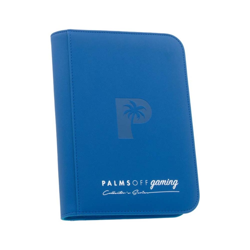 Palms Off ZB-4-BLU Collectors Series 4 Pocket Zip Binder BLUE