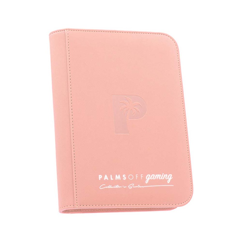 Palms Off ZB-4-PINK Collectors Series 4 Pocket Zip Binder PINK