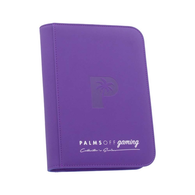 Palms Off ZB-4-PUR Collectors Series 4 Pocket Zip Binder PURPLE