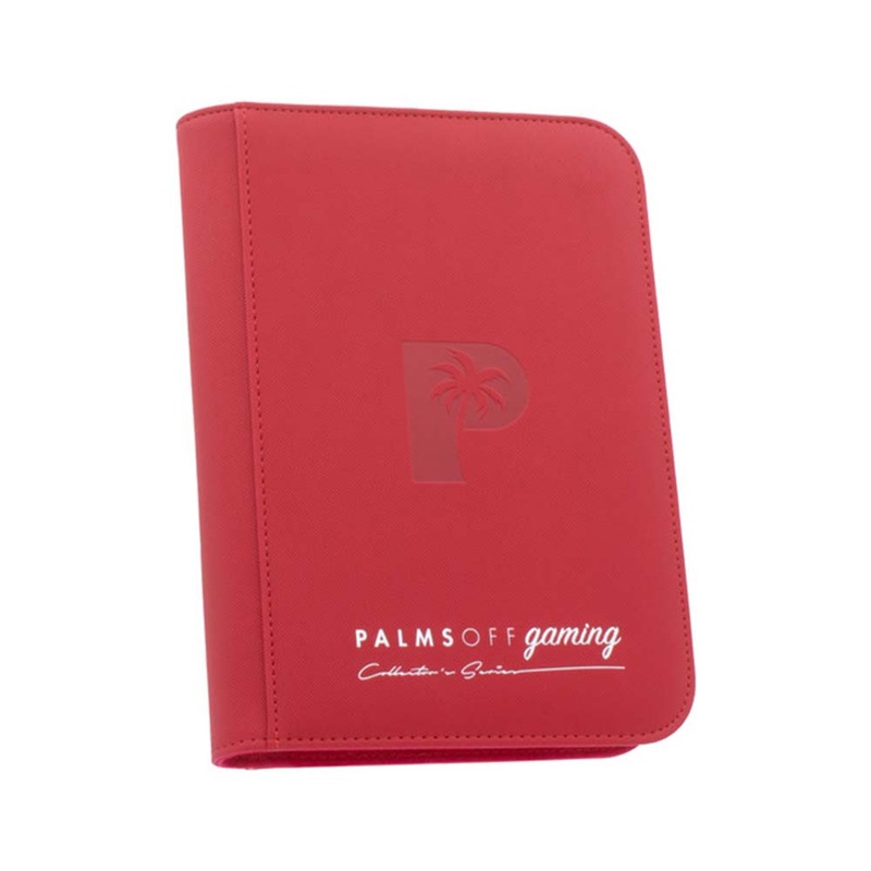 Palms Off ZB-4-RED Collectors Series 4 Pocket Zip Binder RED