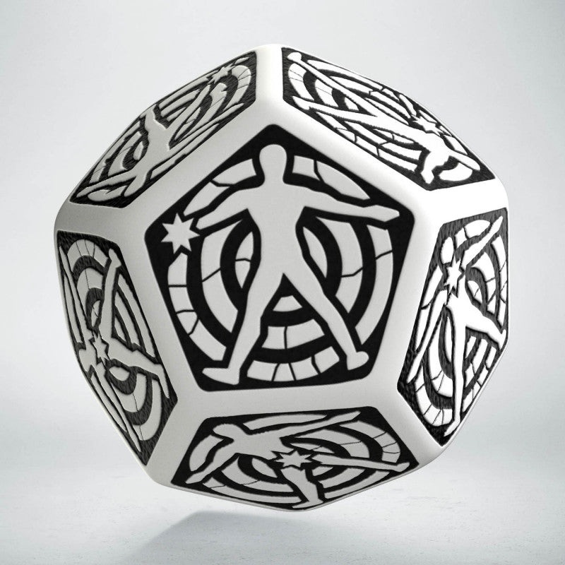 Q Workshop 12HIT02 D12 White & black Hit Location die