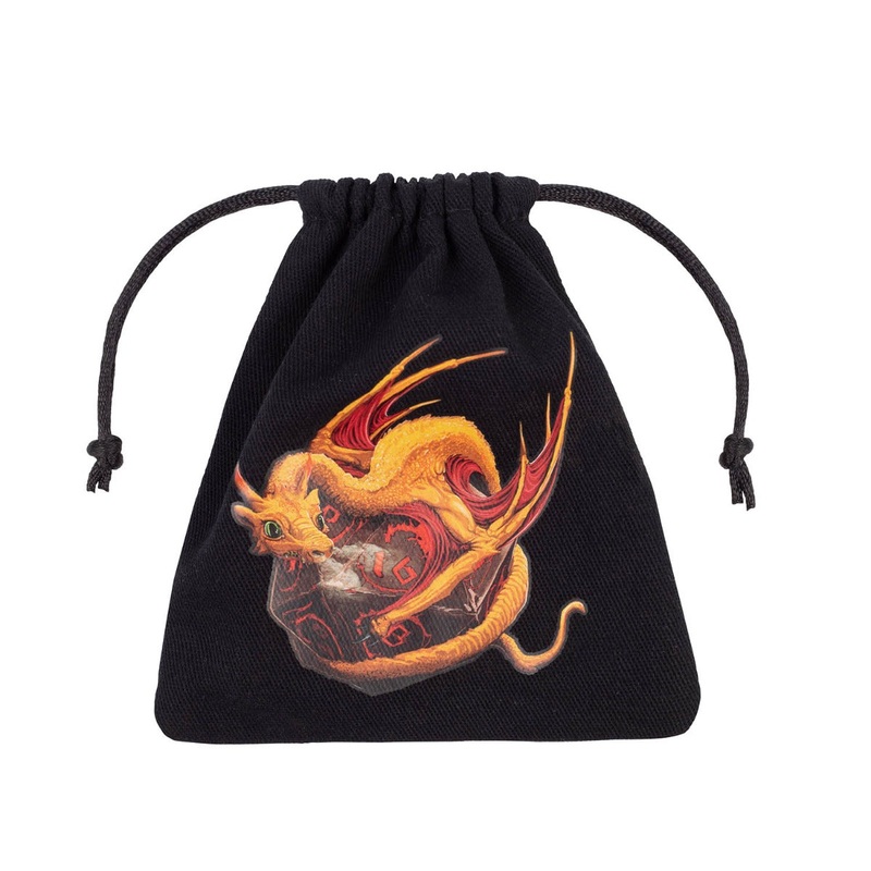 Q Workshop BDRA102 Dragon Black & adorable Dice Bag