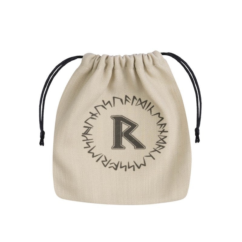 Q Workshop BRUN101 Runic Beige & black Dice Bag