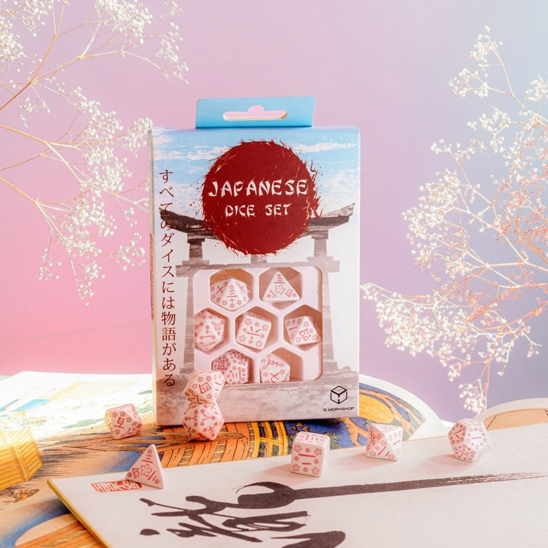 Q Workshop SKAN01 Japanese Dice Set: Cherry Blossoms Petals