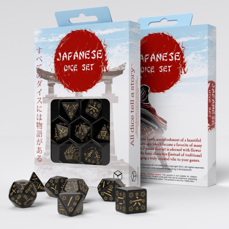 Q Workshop SKAN03 Japanese Dice Set: Deep Night Firefly