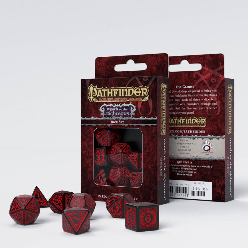 Q Workshop SPAT10 Pathfinder Wrath of the Righteous Dice Set