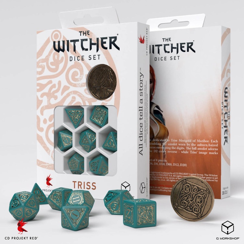 Q Workshop SWTR03 The Witcher Dice Set. Triss The Beautiful Healer