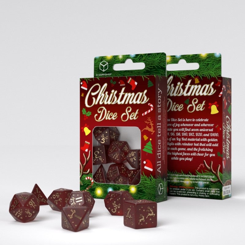 Q Workshop SXMS05 Christmas Dice Set 2022 edition