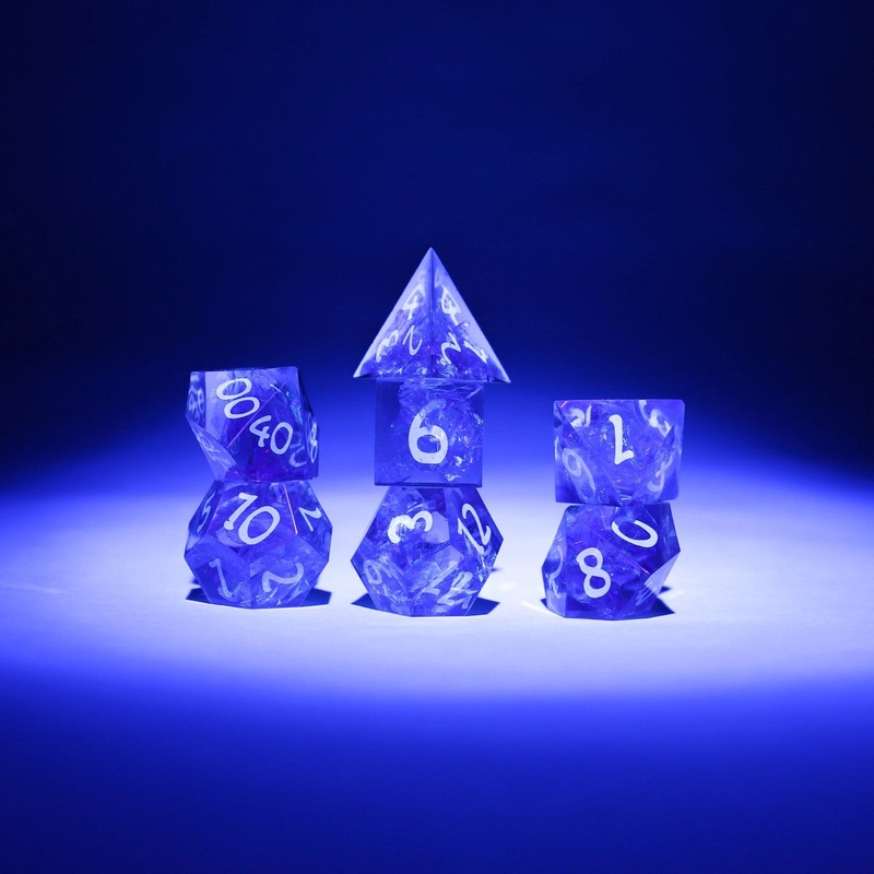 Sirius SIRIUS1-01 Dice Set Pearl Grey / Black Acrylic