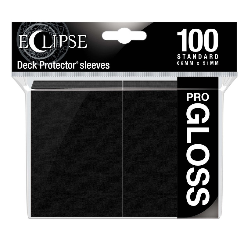 Ultra Pro 15601 Eclipse Gloss Standard Sleeves: Jet Black