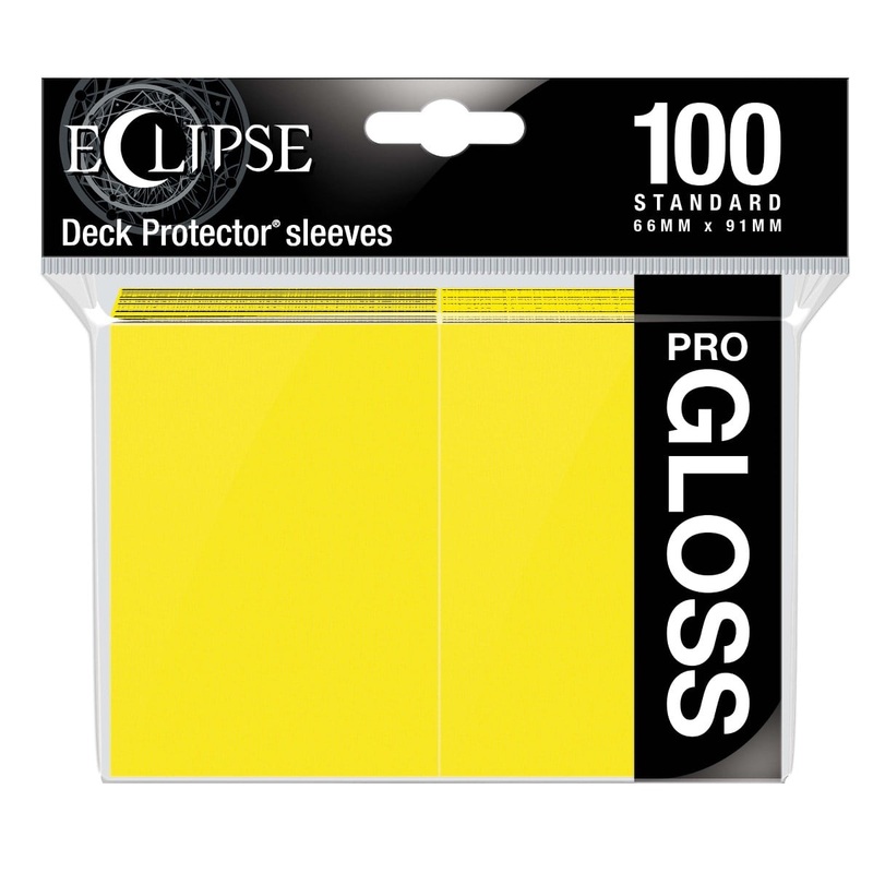 Ultra Pro 15608 Eclipse Gloss Standard Sleeves: Lemon Yellow