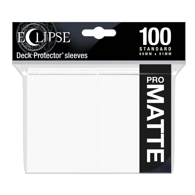 Ultra Pro 15612 Eclipse Matte Standard Sleeves: Arctic White