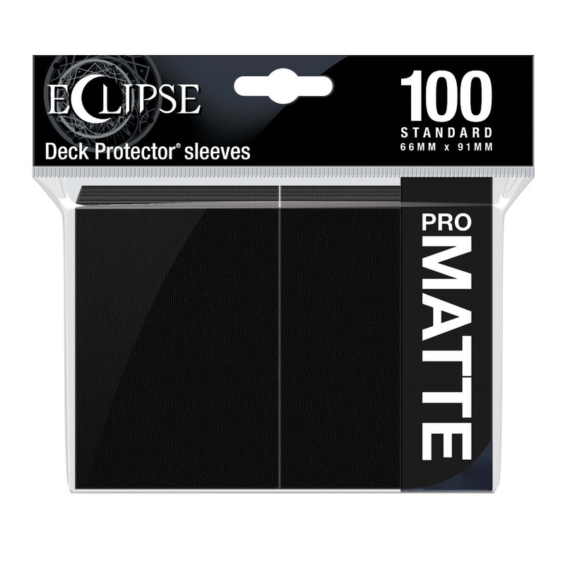 Ultra Pro 15613 Eclipse Matte Standard Sleeves: Jet Black